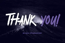 Black Storm font