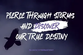 Black Storm font