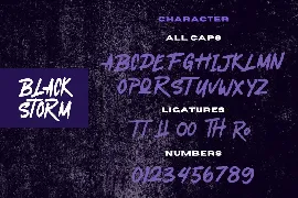 Black Storm font