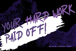 Black Storm font