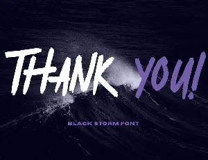 Black Storm font