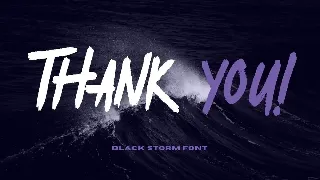 Black Storm font