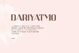 DARIYATMO SANS SERIF FONT