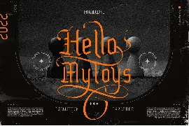 Hello Mytoys Blackletter font