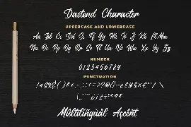 Dastend - Trendy Script Typeface font