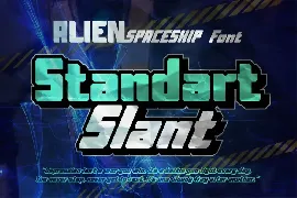 AN Alien Spaceship - Strong Bold Font