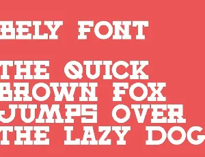 Bely font