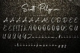 Scott Pilgrim | Handdraw Signature Font