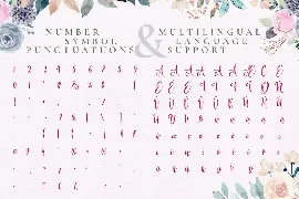 Virgi Ella - Lovely Calligraphy Font