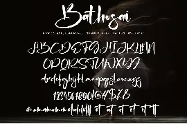 Bathosai font