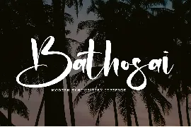 Bathosai font