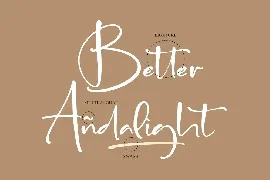 Andalight Handwritten Font