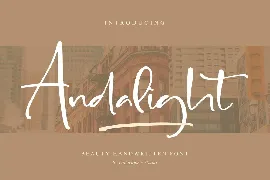 Andalight Handwritten Font