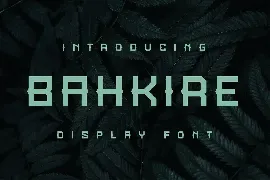 Bahkire Font