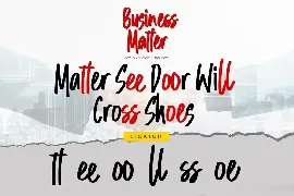 Business Matter - Playful Handwritten  Font