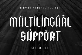 Gothic - Modern Blackletter Font