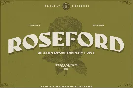 ROSEFORD font