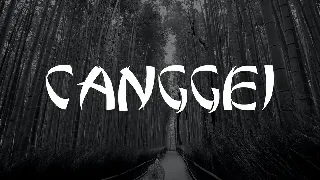 Canggei font