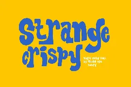 WTF Strange Crispy font