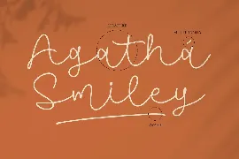 Agatha Smiley Monoline Font