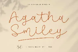 Agatha Smiley Monoline Font