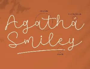 Agatha Smiley Monoline Font