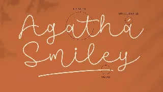 Agatha Smiley Monoline Font