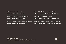 Distancia - Extended Sans font