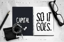 Capital Dry Brush Font