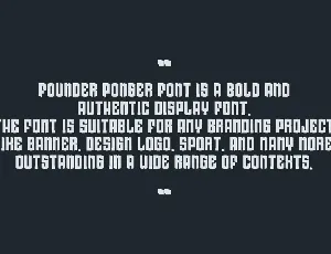 Founder Ponger font