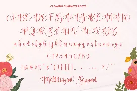 Glowing - Modern Script font