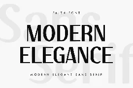 Faith - Modern Elegant Sans Serif font