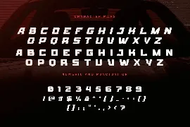 TORQUE MASTER - Car Racing gaming Font