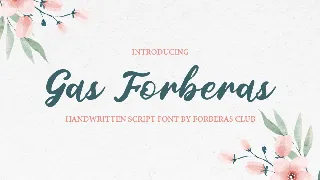 Gas Forberas font