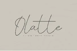 Olatte Script font