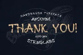 Andovine - Handbrush Font