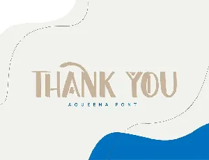 Aqueena | Display Typeface font