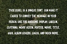 THOR RUSEL - Handwritten Font