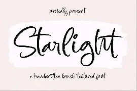 Starlight Brush Textured Font