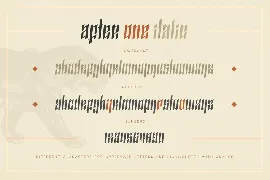 AfterOne - Blackletter Inspired Font