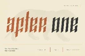 AfterOne - Blackletter Inspired Font