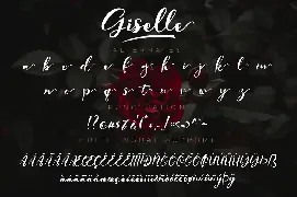 Giselle Script font