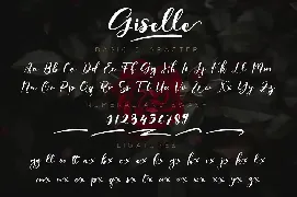 Giselle Script font