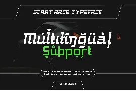 Start Race Typeface font