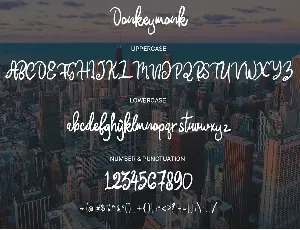 Donkeymonk font