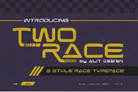 Two Race Typeface font