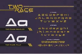 Two Race Typeface font