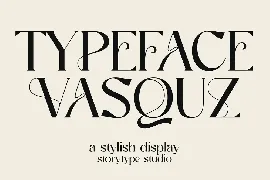 Vasquz Stylish Display Font