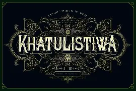 Khatulistiwa typeface font