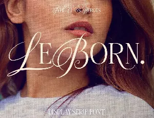 LeBorn - Display Serif font